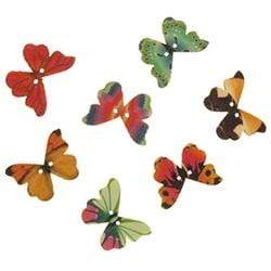 AussieSuperStore Art & Craft Essentials Wooden Shapes Butterfly Buttons Wooden Shapes Butterfly Buttons | Craft Wooden Butterfly Shapes Button 9331468051763 VJY425